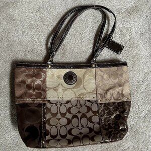Coach signature patchwork tote bag Vintage